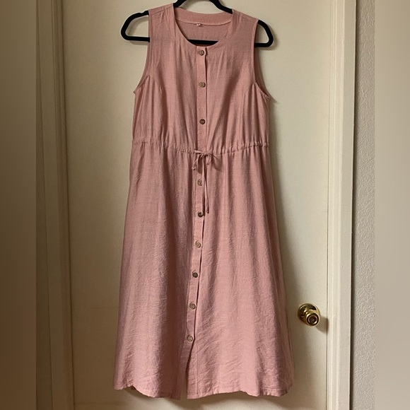 Blush pink size Small sleeveless dress size M - Picture 2 of 5